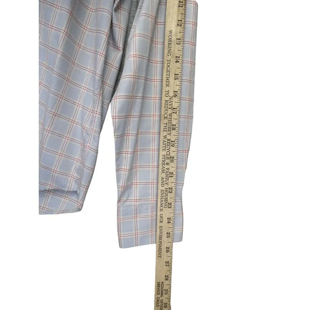 UNTUCKit Shirt Mens Size L Long Sleeve Wrinkle Free Button Up Plaid Ridgeview WF - Picture 9 of 10